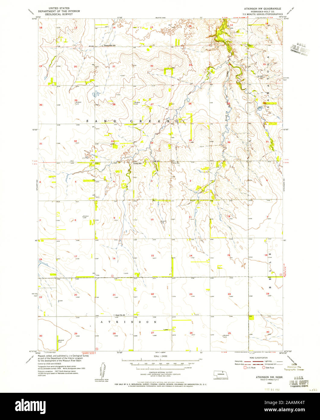 Atkinson nebraska map hires stock photography and images Alamy