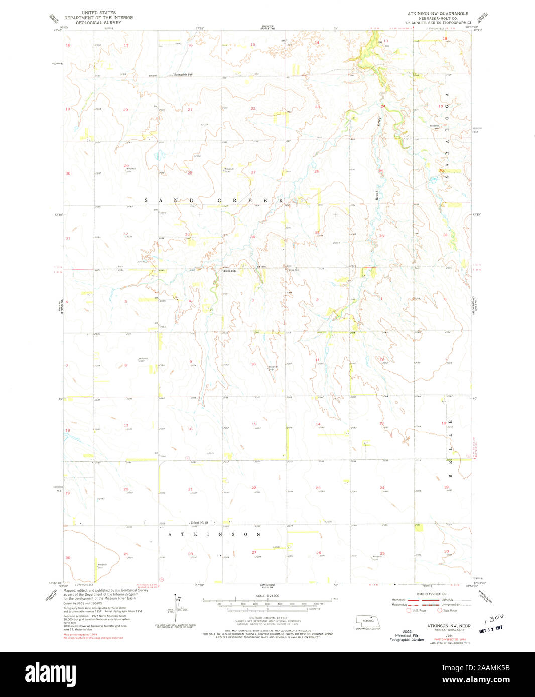 Map of atkinson nebraska hires stock photography and images Alamy