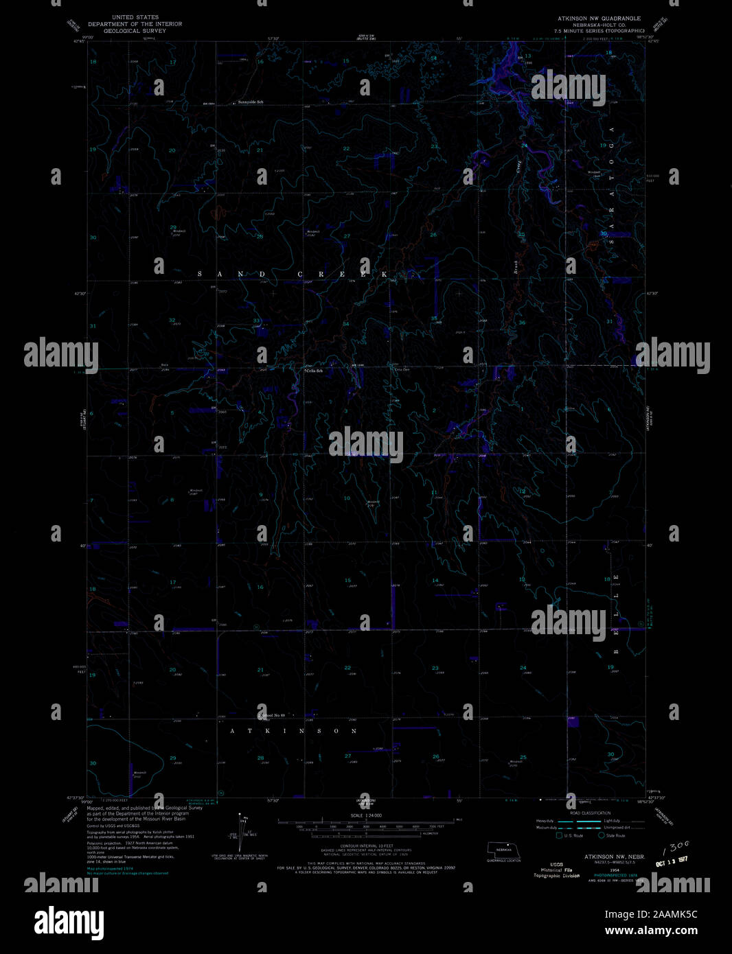 Atkinson nebraska map hires stock photography and images Alamy