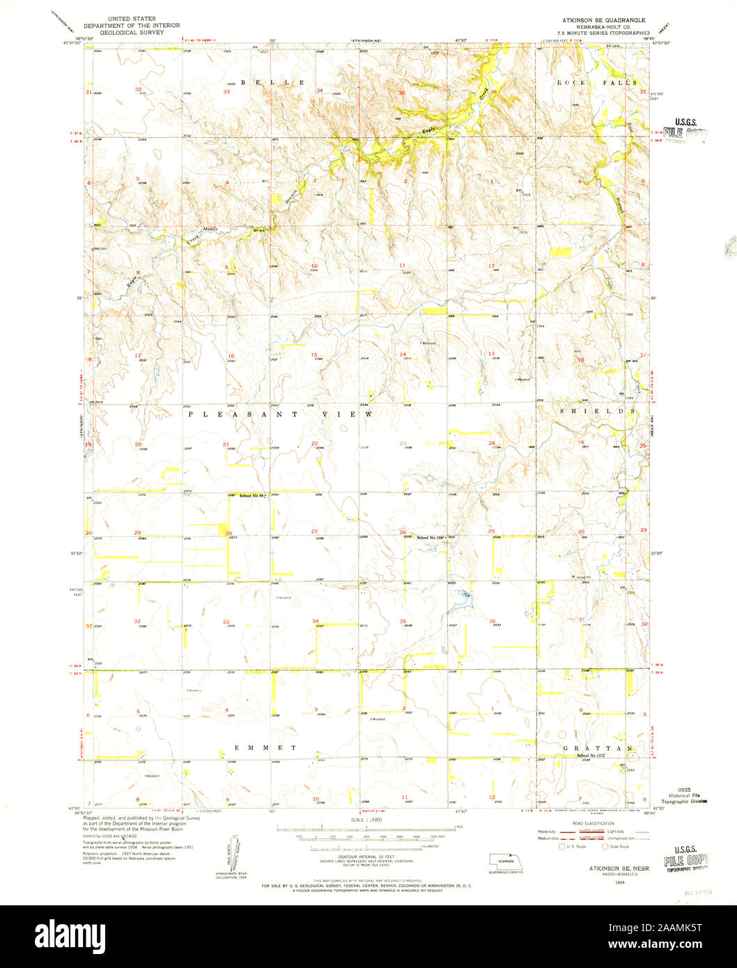Atkinson nebraska map hires stock photography and images Alamy