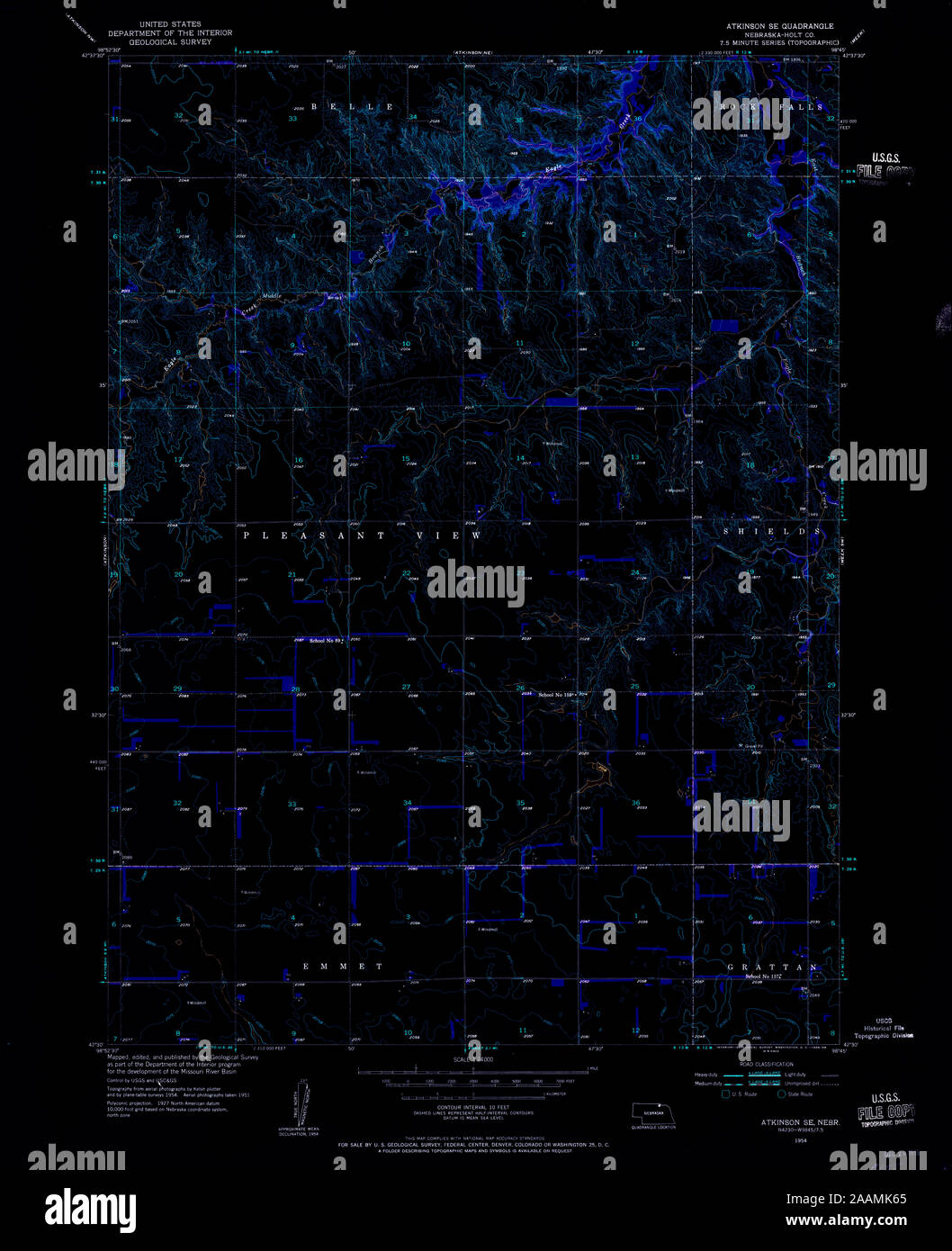 Atkinson nebraska map hires stock photography and images Alamy