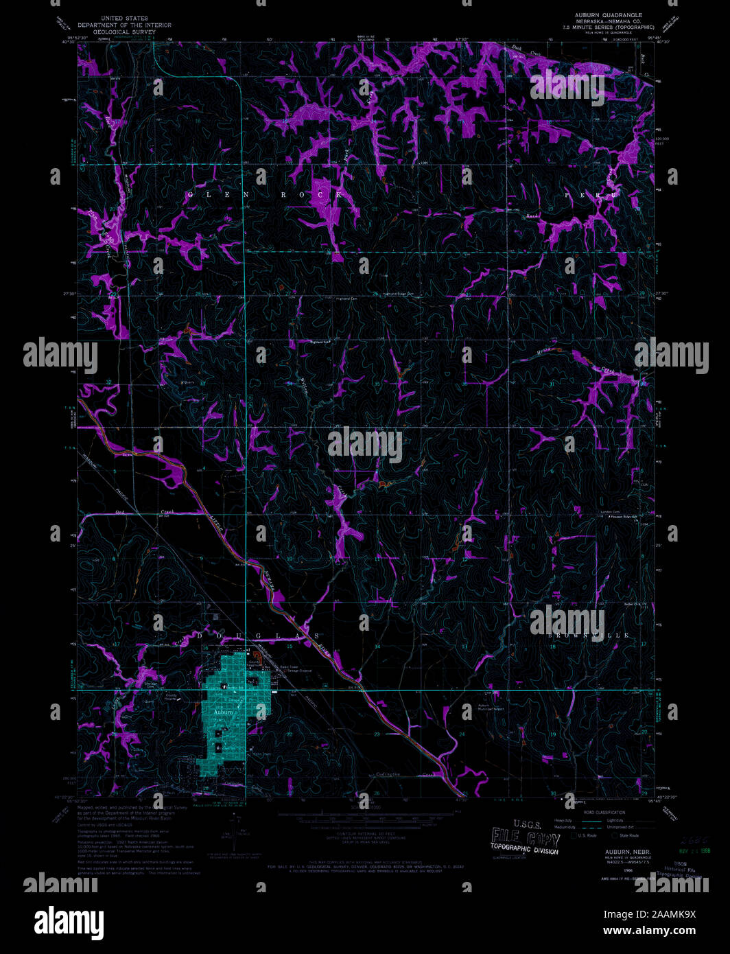 Auburn nebraska map hires stock photography and images Alamy