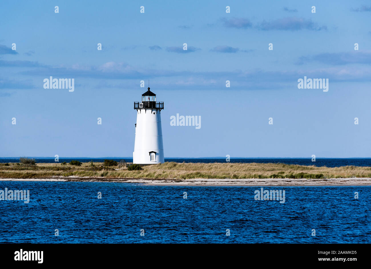 Edgartown Lighthouse at sunrise, Martha's Vineyard, Massachusetts, USA