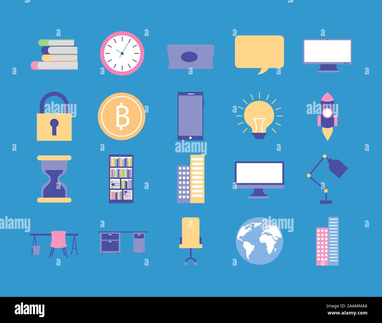 bundle of social media marketing icons Stock Vector Image & Art - Alamy