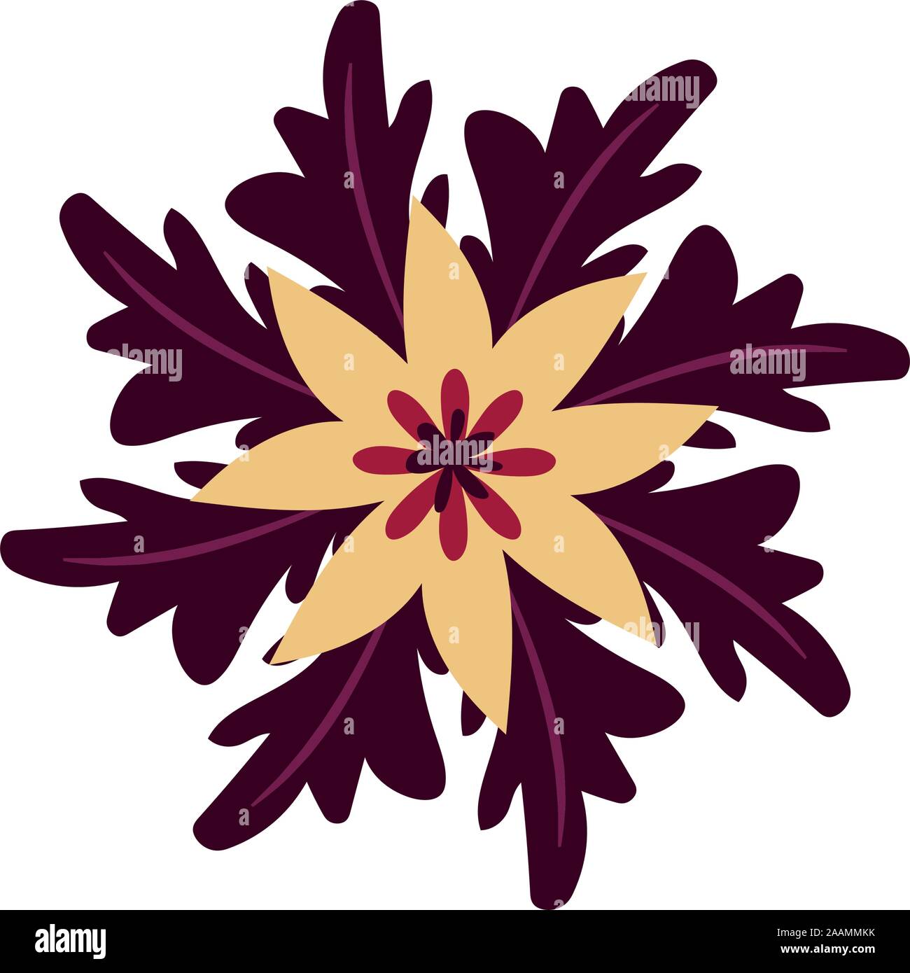 beautiful flower garden isolated icon Stock Vector Image & Art - Alamy