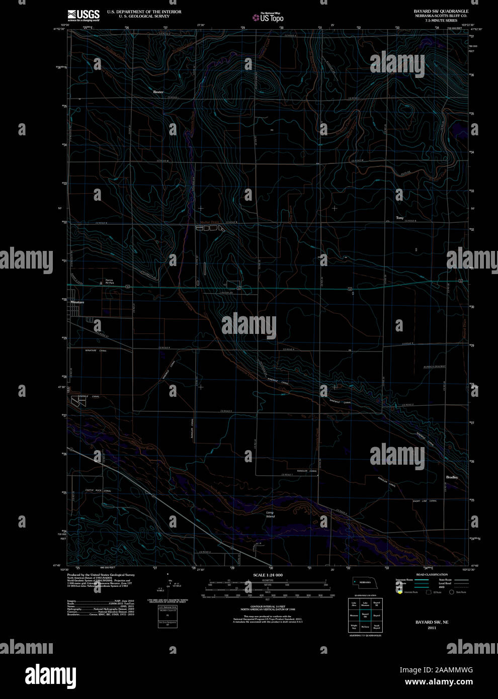 Map of bayard nebraska hires stock photography and images Alamy