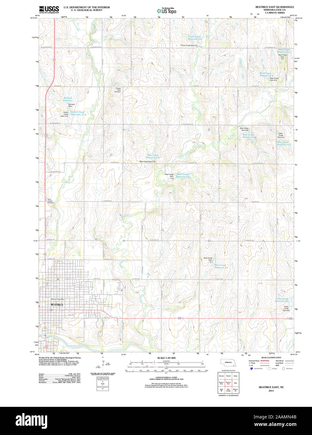 Beatrice nebraska map hires stock photography and images Alamy