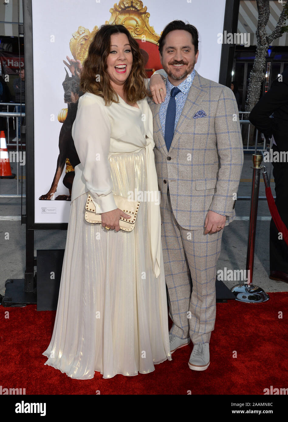 LOS ANGELES, CA - MARCH 28, 2016: Melissa McCarthy & husband Ben