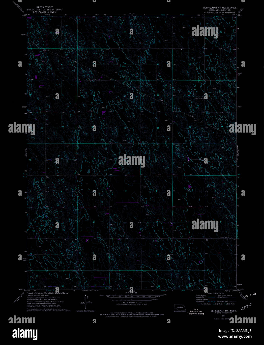 Map of benkelman nebraska hires stock photography and images Alamy