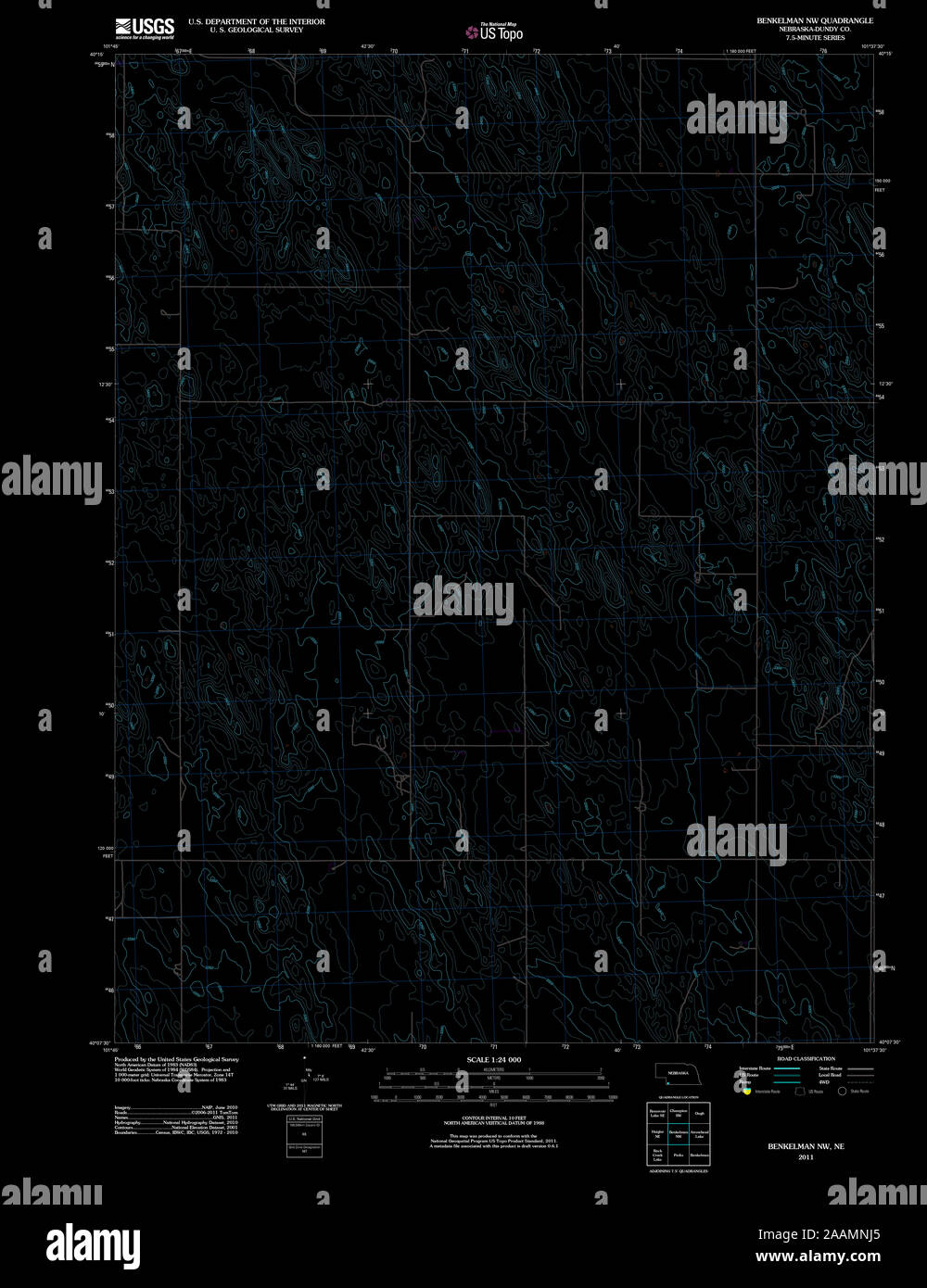 Map of benkelman hires stock photography and images Alamy