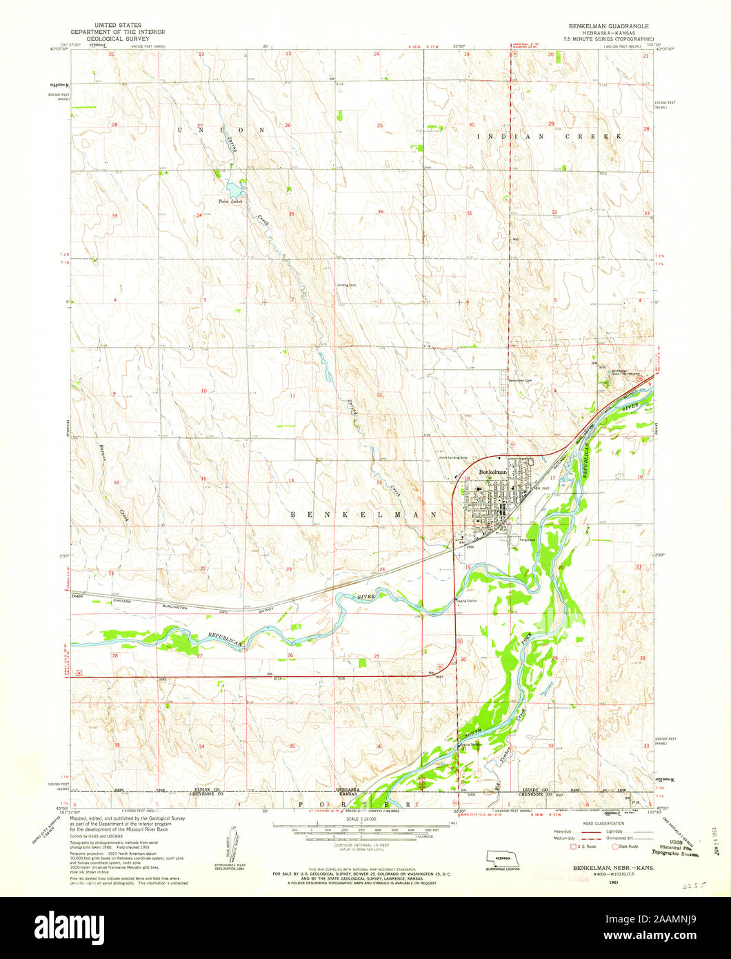 Map of benkelman hires stock photography and images Alamy