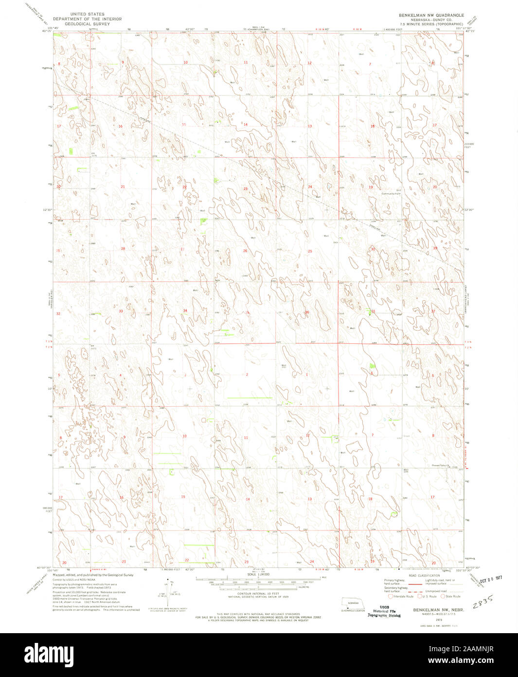 Map of benkelman hires stock photography and images Alamy