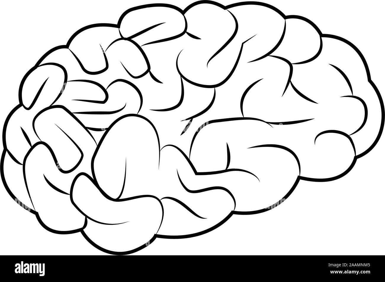 human brain icon, flat design Stock Vector Image & Art - Alamy