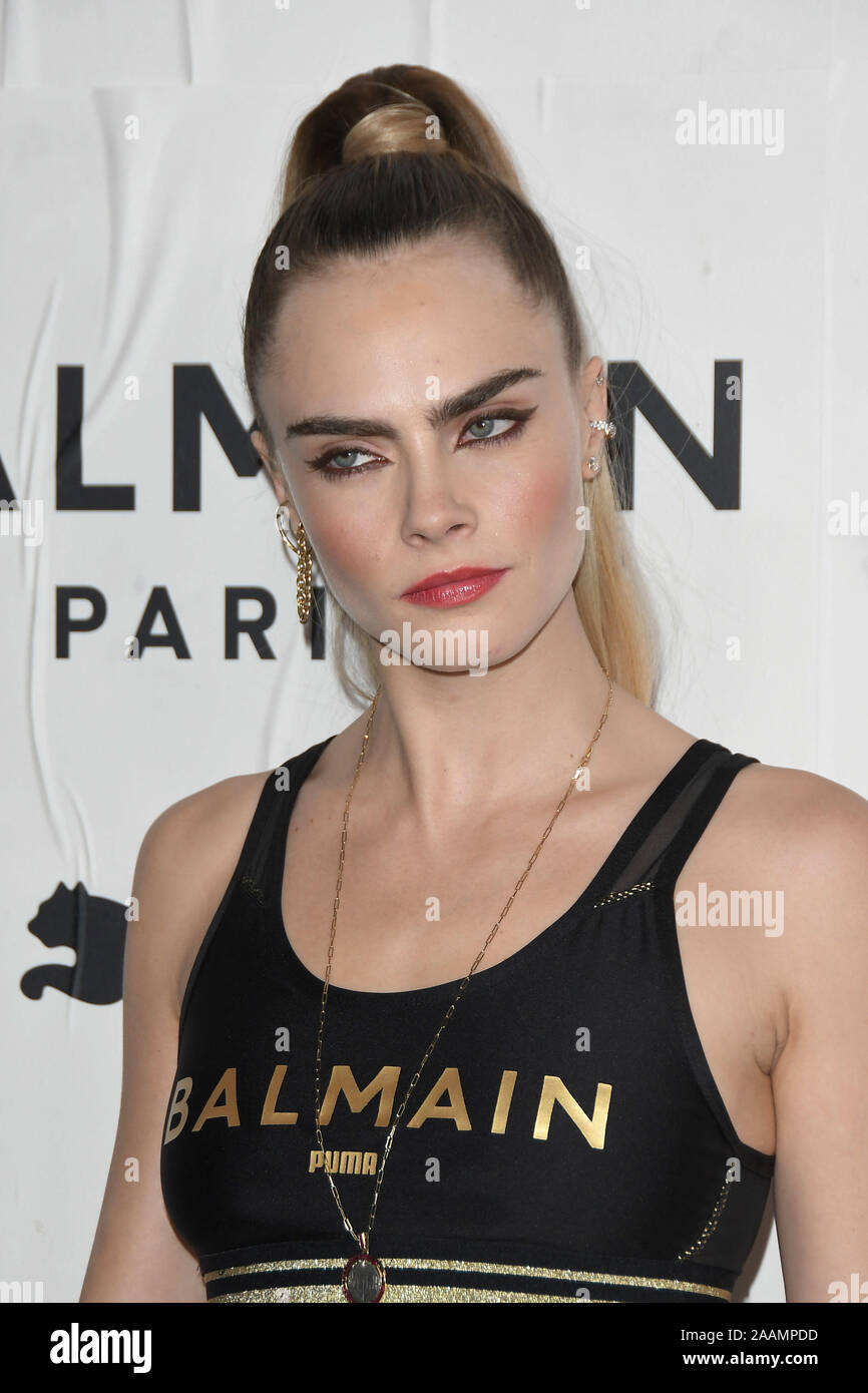 Cara Delevingne at the PUMA x Balmain LA Launch Event held at Milk Studios  in Los Angeles, CA on Thursday, November 21, 2019. Photo by PRPP/  PictureLux Stock Photo - Alamy