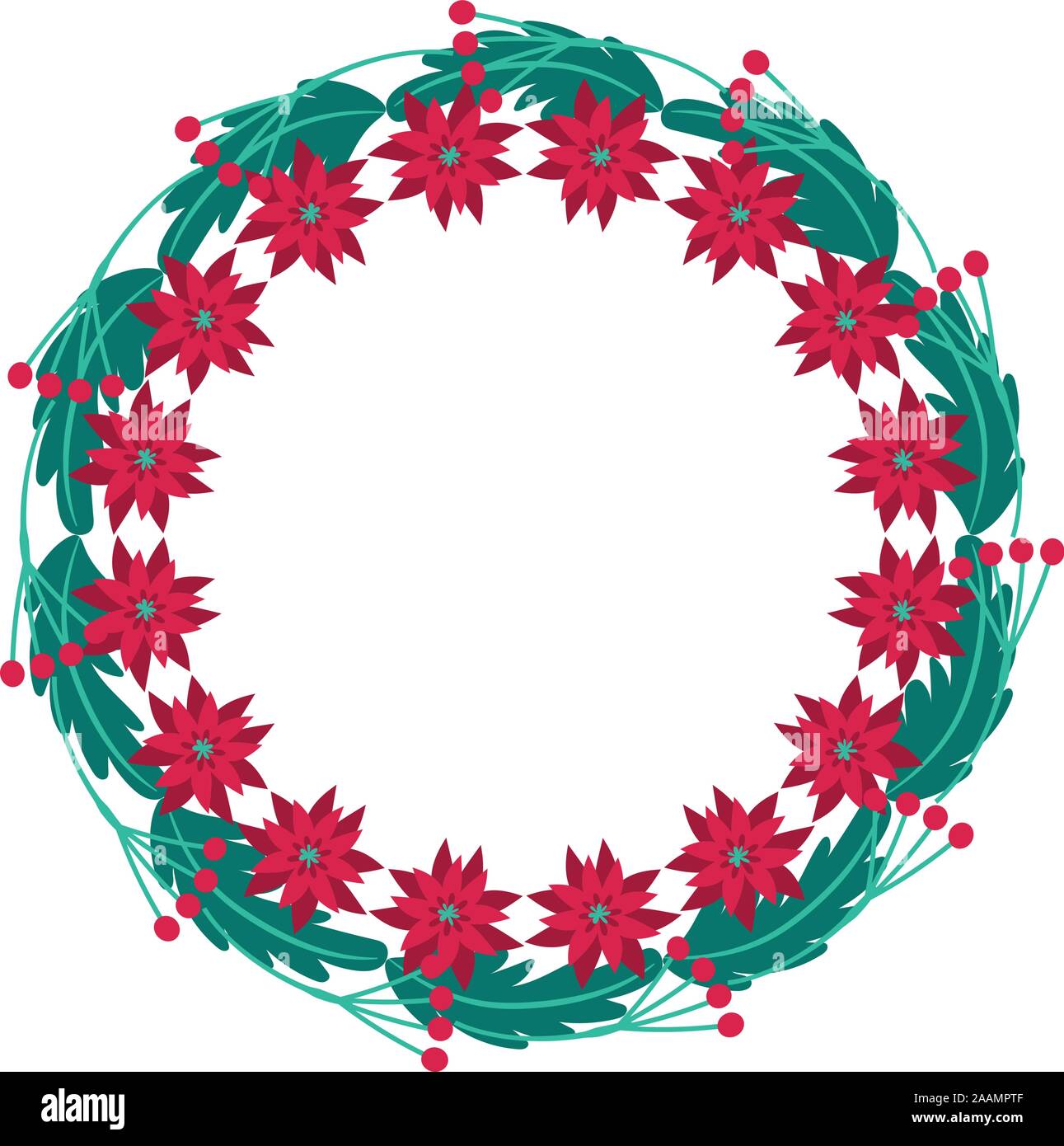 flowers leafs crown isolated icon Stock Vector Image & Art - Alamy