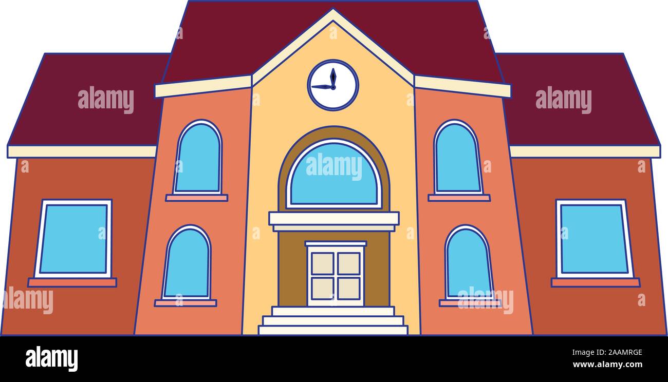 school building icon, colorful design Stock Vector Image & Art - Alamy