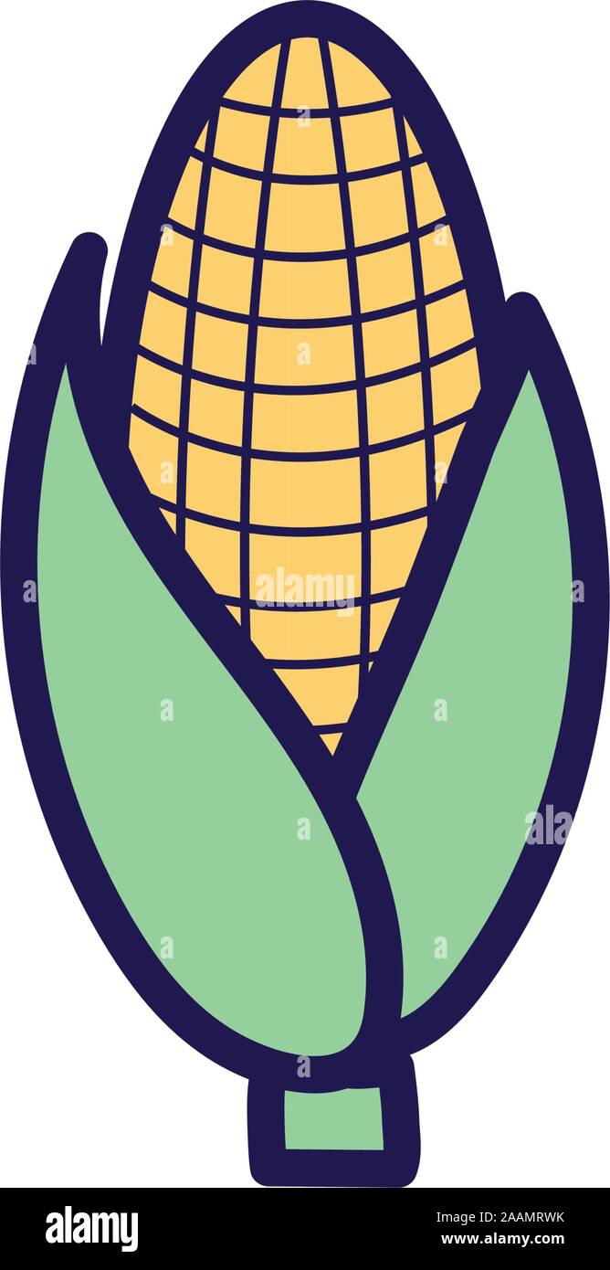 fresh corn vegetable fill style icon Stock Vector Image & Art - Alamy