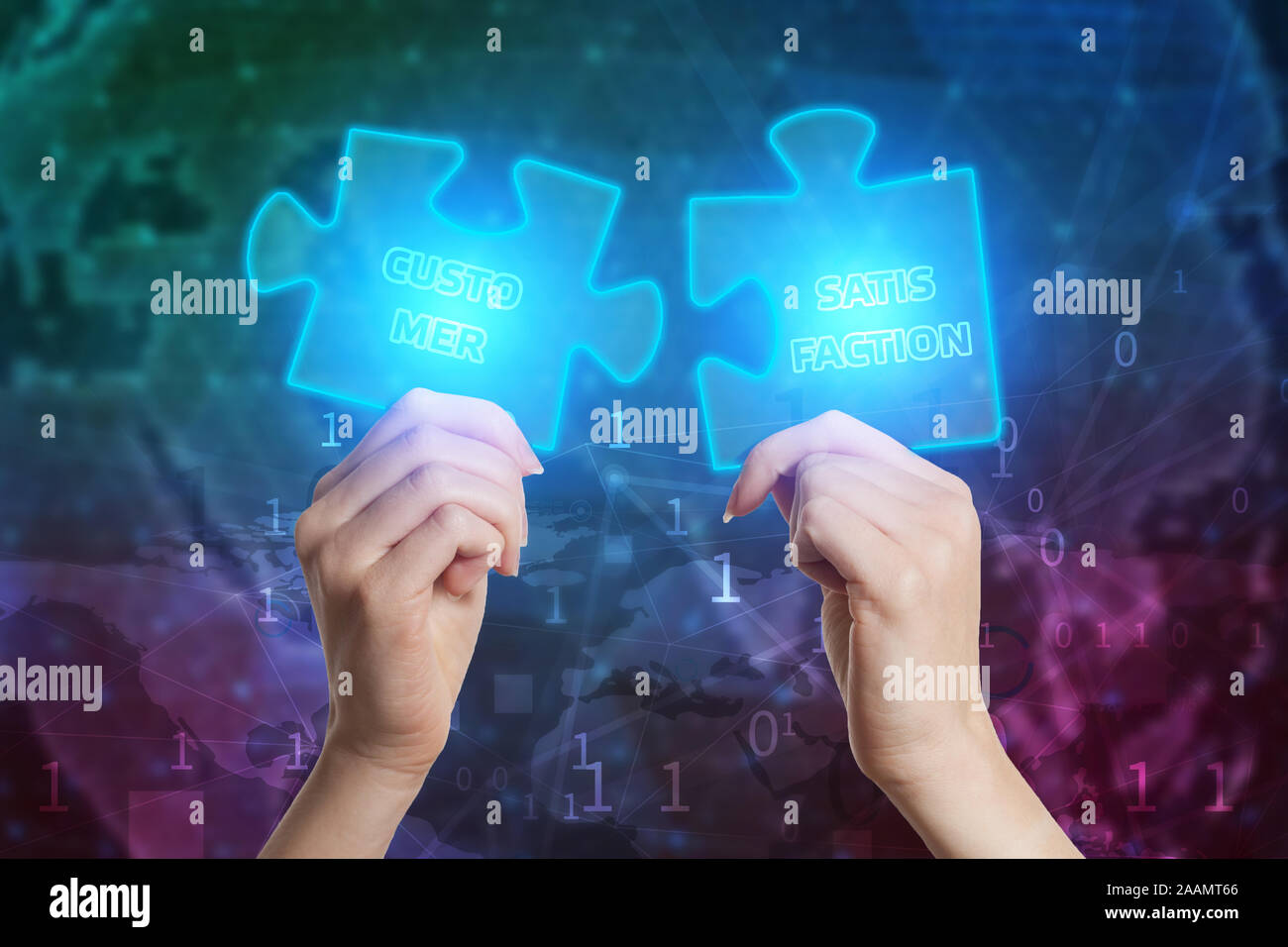 The concept of business, technology, the and the network. Business solutions, success