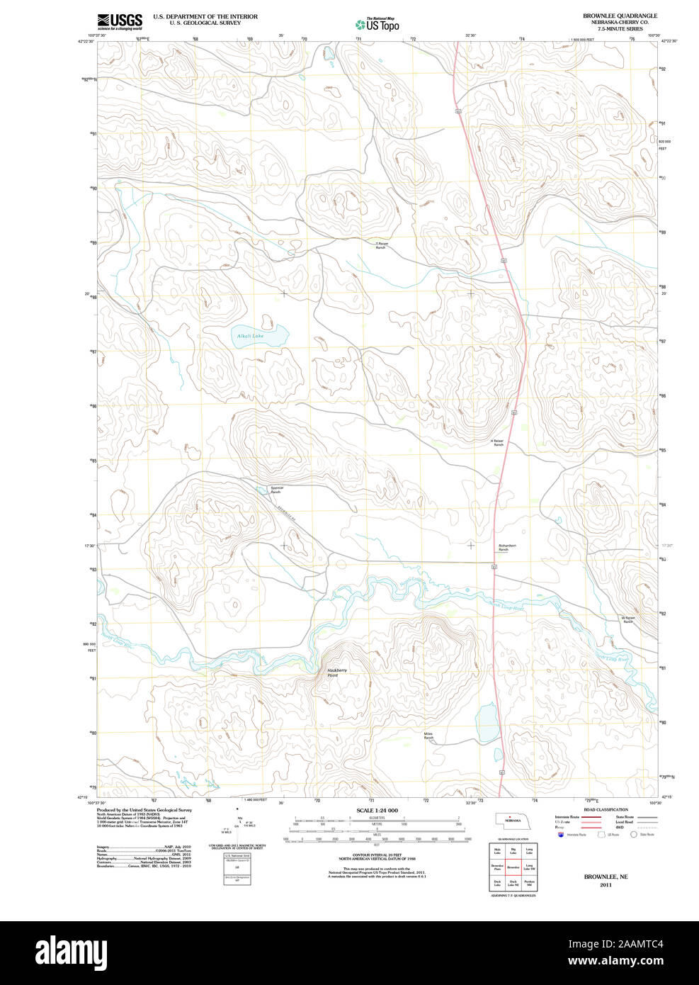 Brownlee nebraska map hires stock photography and images Alamy