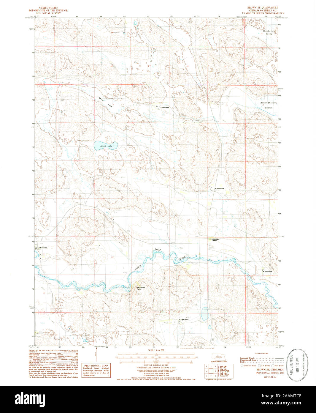 Map of brownlee nebraska Cut Out Stock Images & Pictures Alamy