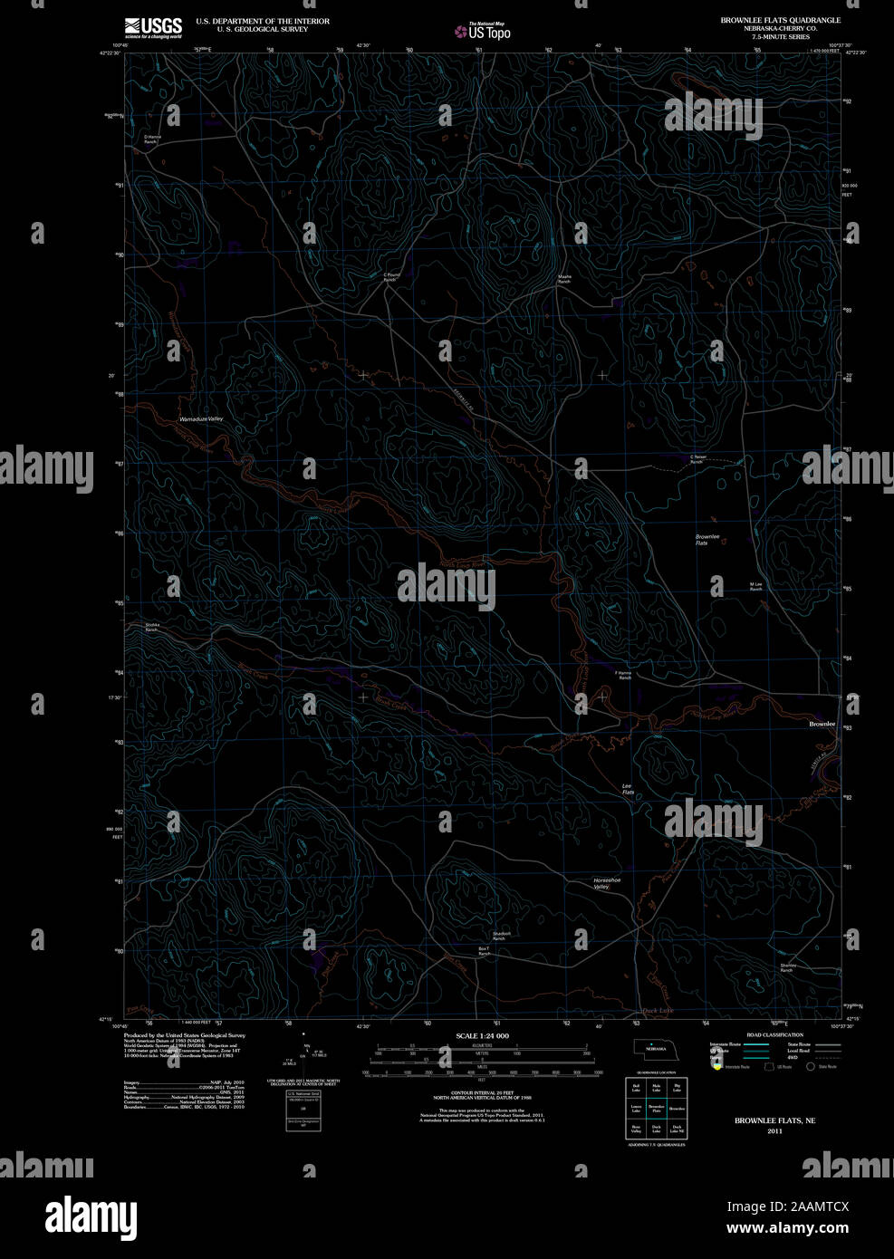Brownlee nebraska map hires stock photography and images Alamy