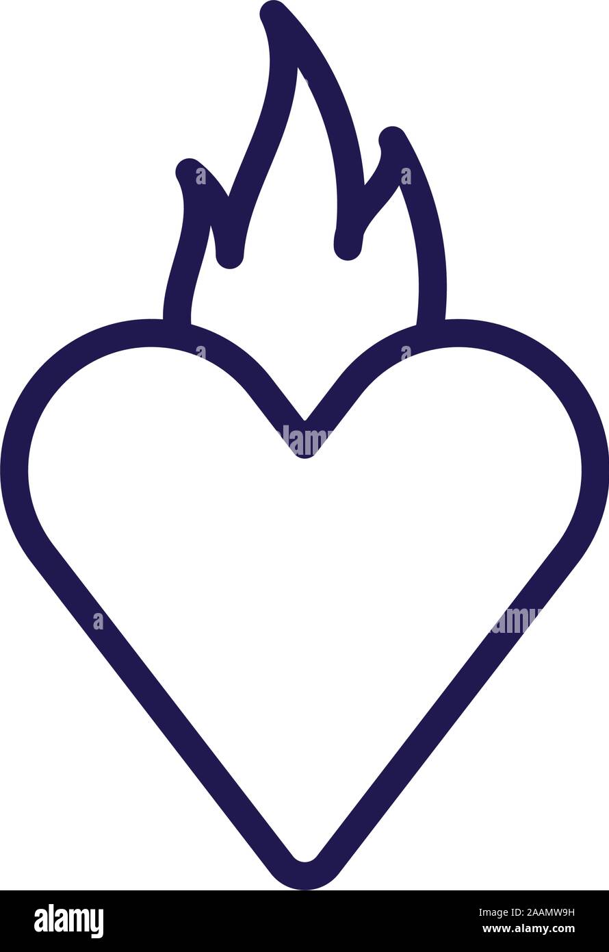 heart love flat style icon Stock Vector Image & Art - Alamy