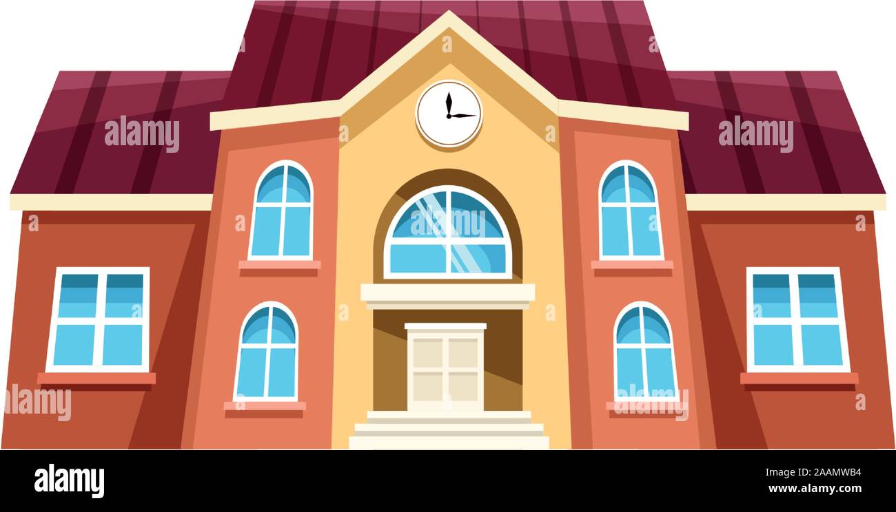 school building icon, colorful design Stock Vector Image & Art - Alamy