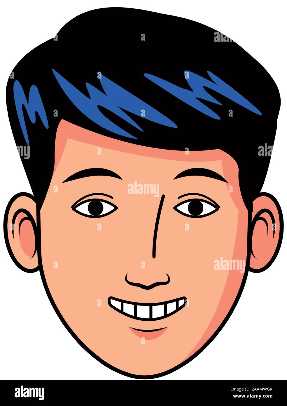man face smiling icon, flat design Stock Vector Image & Art - Alamy