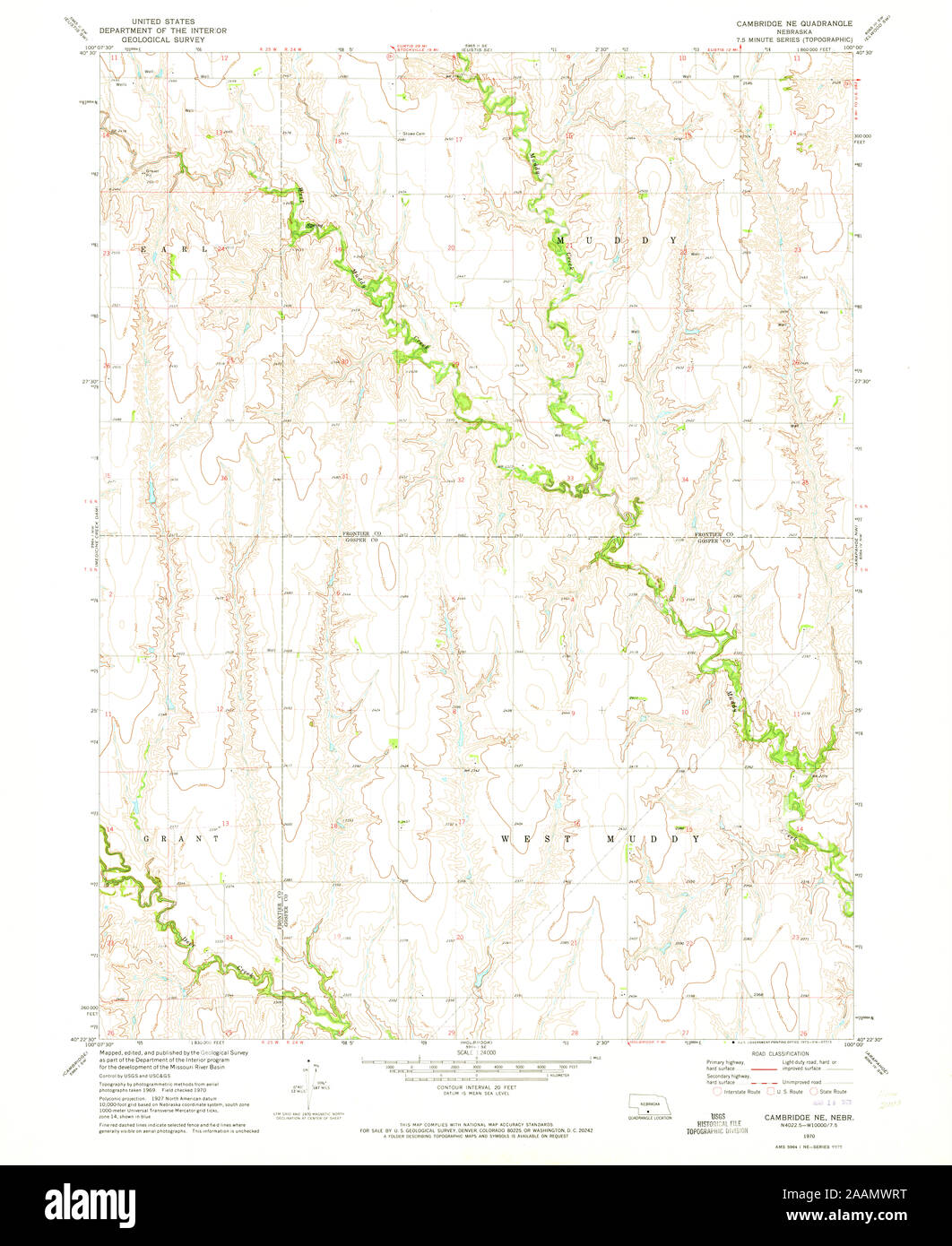 Map of cambridge nebraska hires stock photography and images Alamy