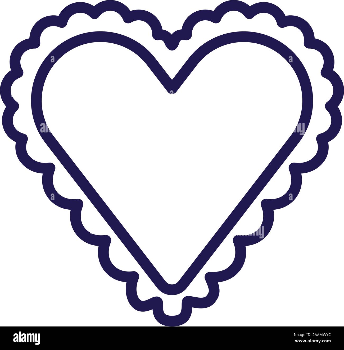 heart love flat style icon Stock Vector Image & Art - Alamy