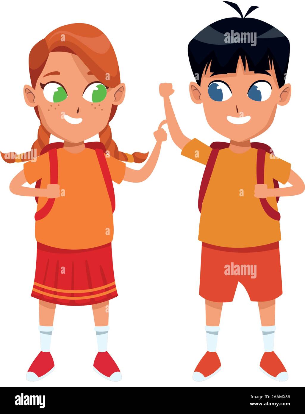Boys wearing school uniforms Stock Vector Images Alamy
