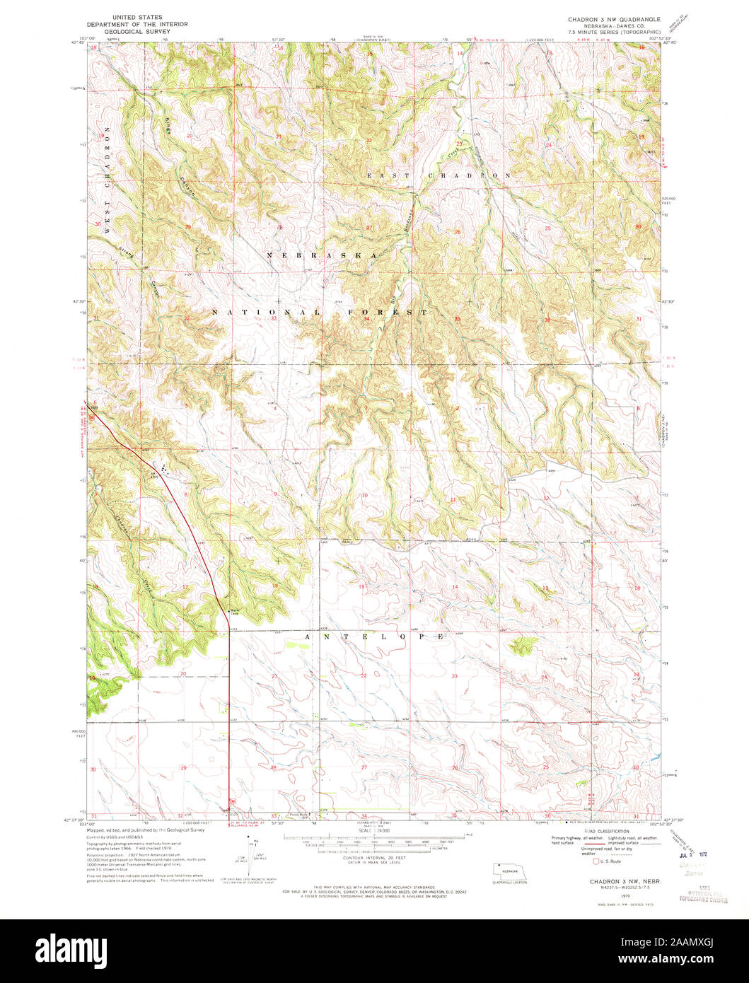 Chadron map hires stock photography and images Alamy