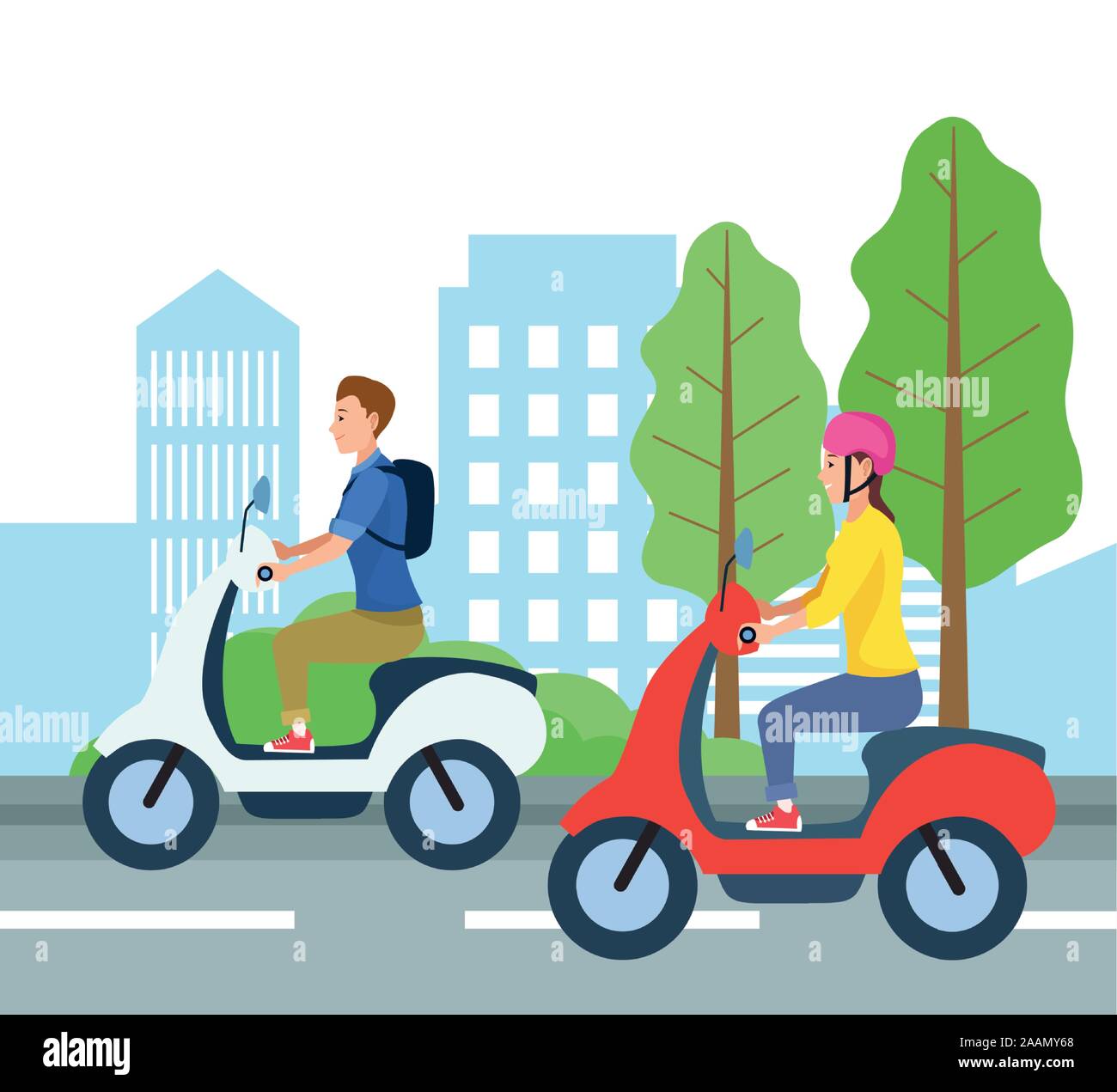 People driving motorcycle vector design Stock Vector Image & Art - Alamy