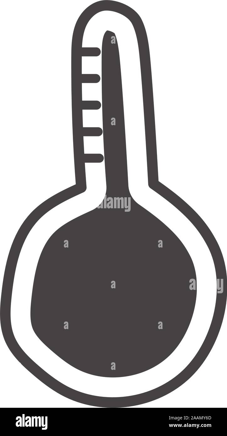 thermometer temperature measure isolated icon Stock Vector Image & Art ...