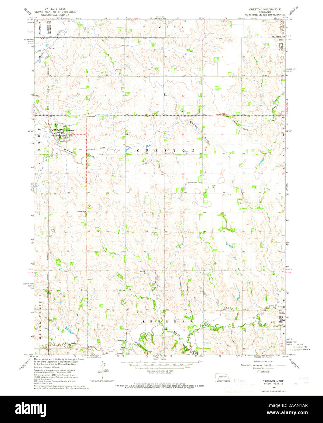 Map of creston hires stock photography and images Alamy
