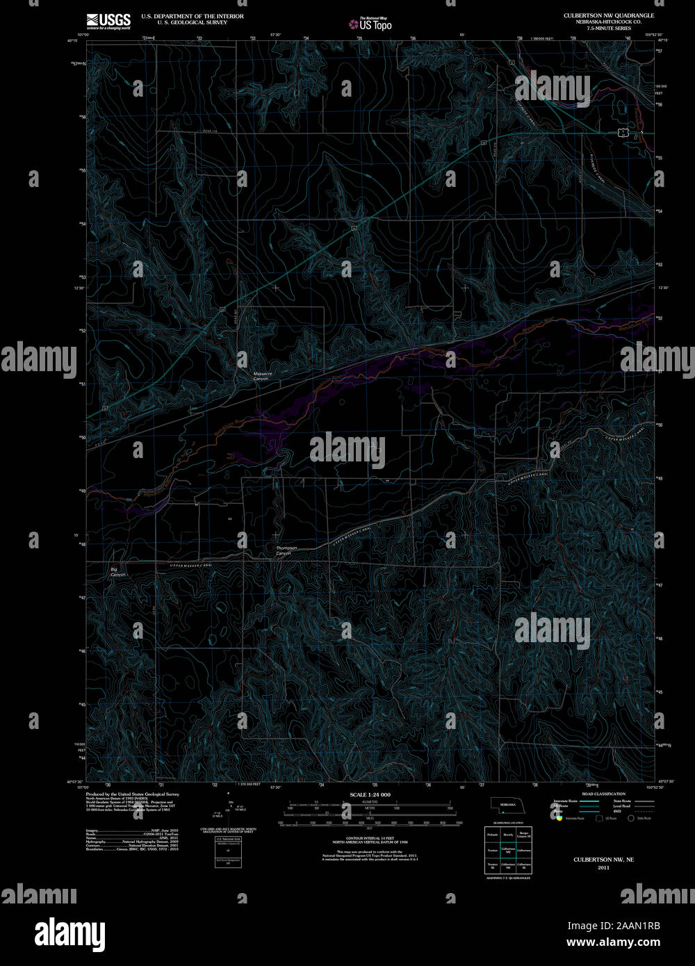 Map of culbertson nebraska hires stock photography and images Alamy