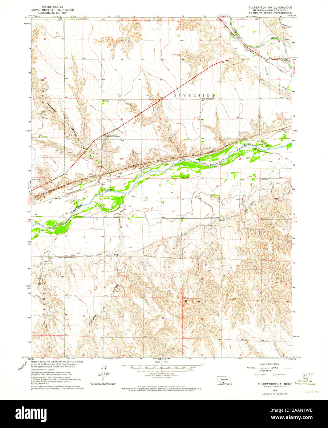 Map of culbertson nebraska hires stock photography and images Alamy