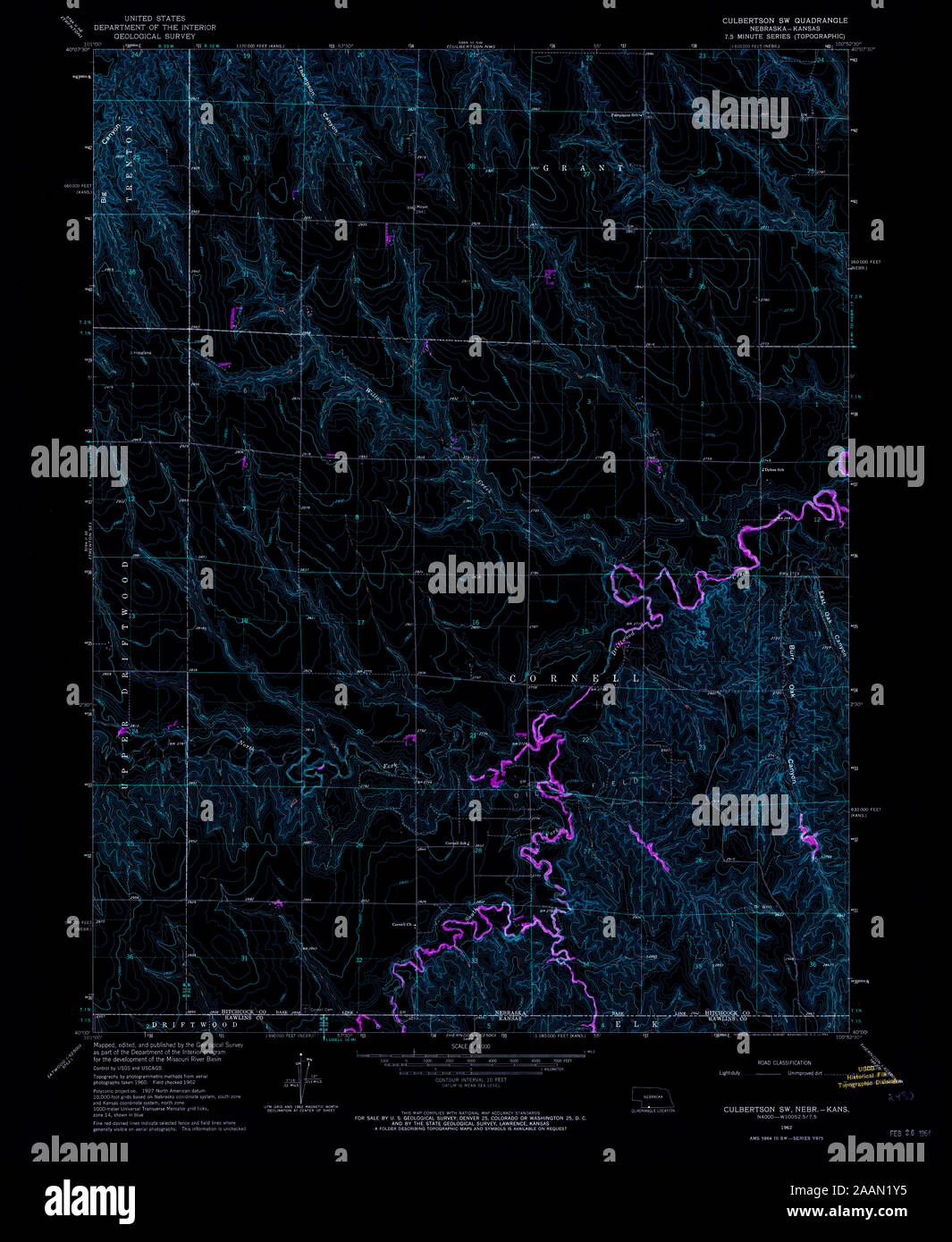 Map of culbertson nebraska hires stock photography and images Alamy