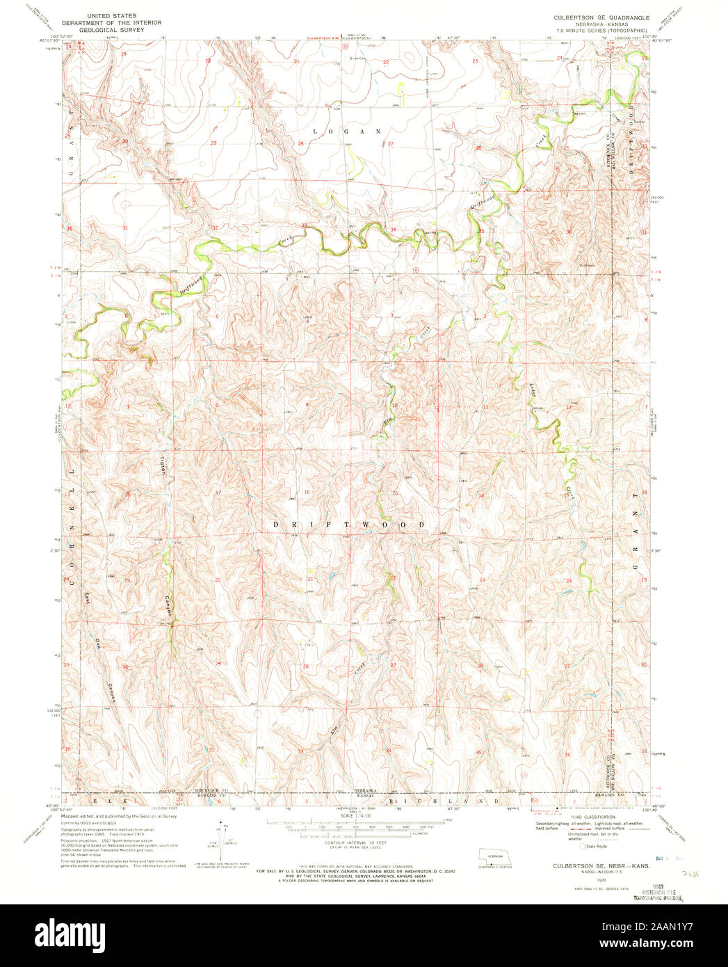 Map of culbertson nebraska hires stock photography and images Alamy