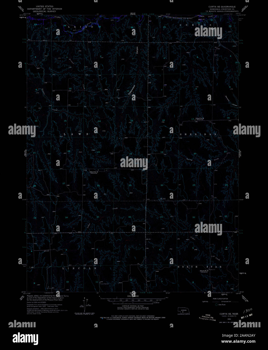 Map of curtis nebraska hires stock photography and images Alamy