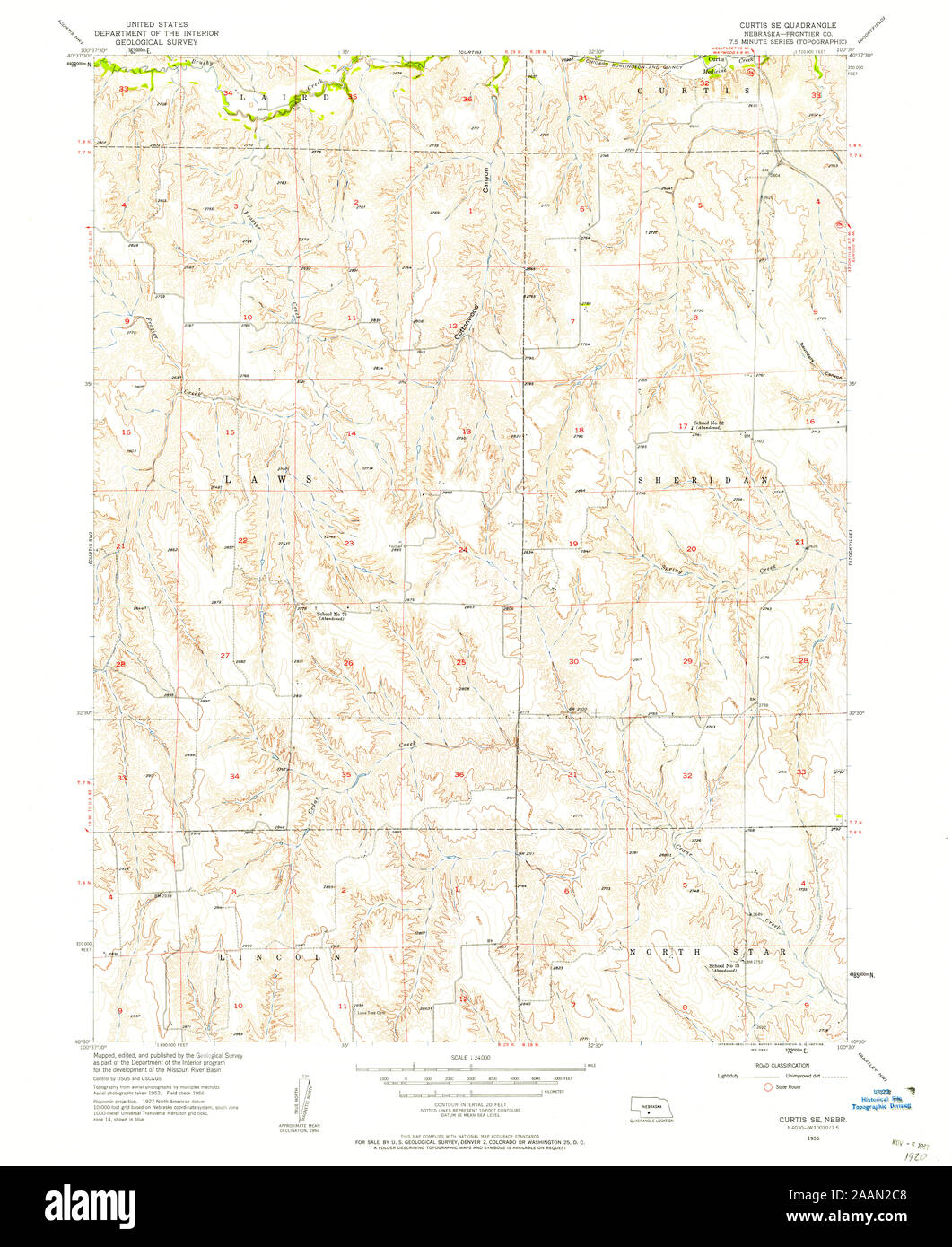 Curtis nebraska map Cut Out Stock Images & Pictures Alamy