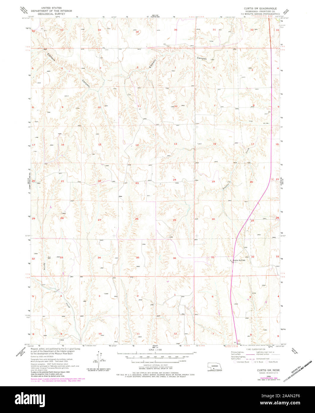 Map of curtis nebraska hires stock photography and images Alamy