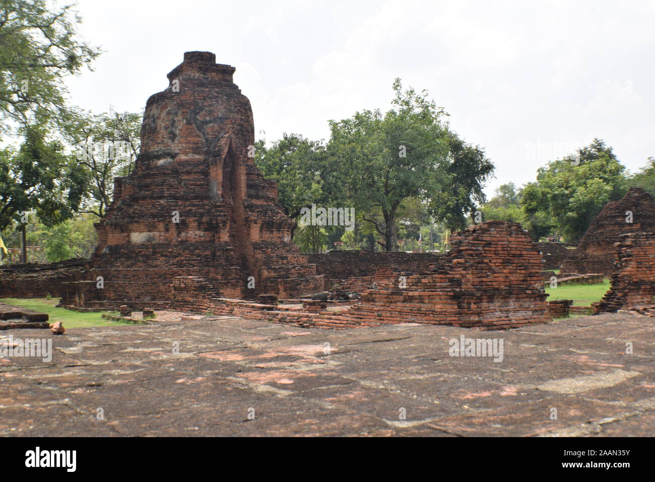 Buddhist Temple at Ayutthaya Stock Photo