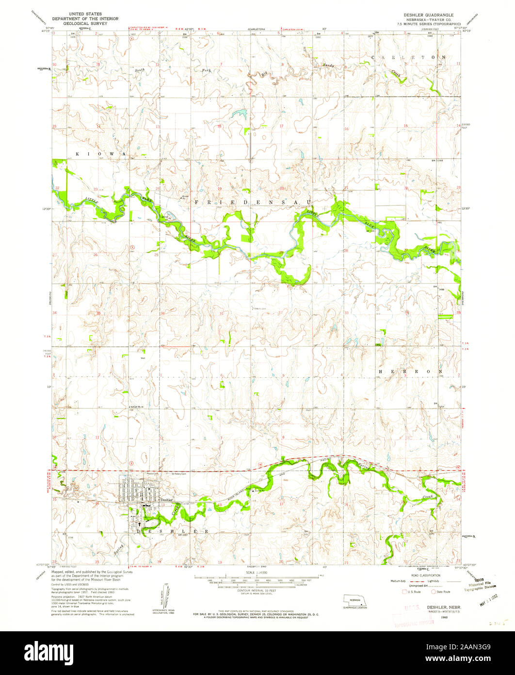 Deshler nebraska map Cut Out Stock Images & Pictures Alamy