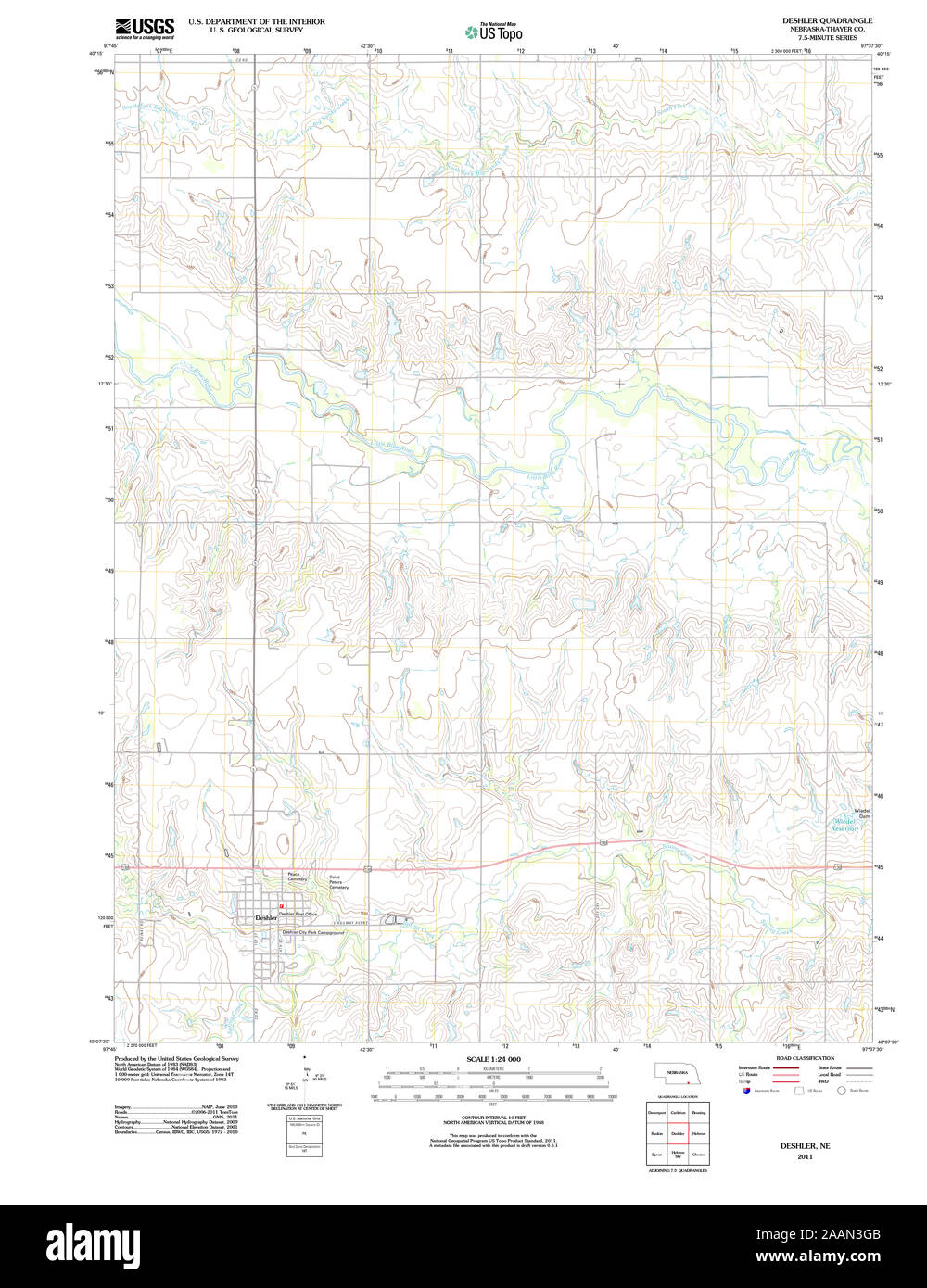 Deshler nebraska map Cut Out Stock Images & Pictures Alamy