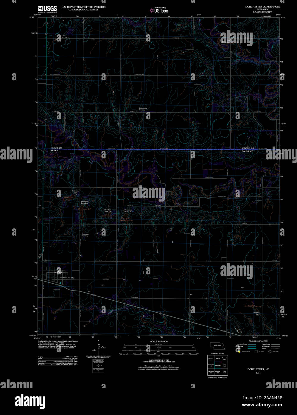 Map of dorchester nebraska hires stock photography and images Alamy