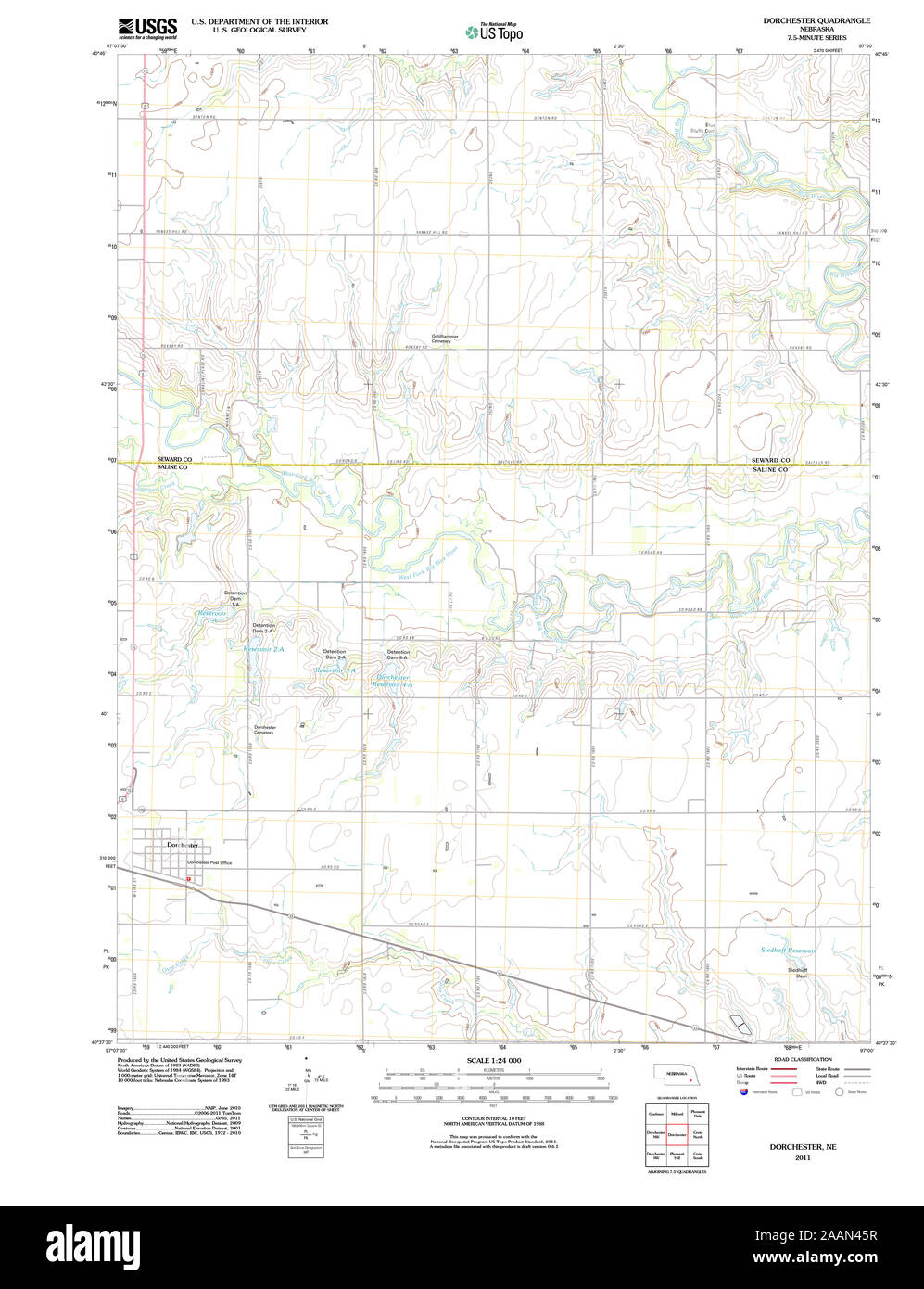 Map of dorchester nebraska hires stock photography and images Alamy