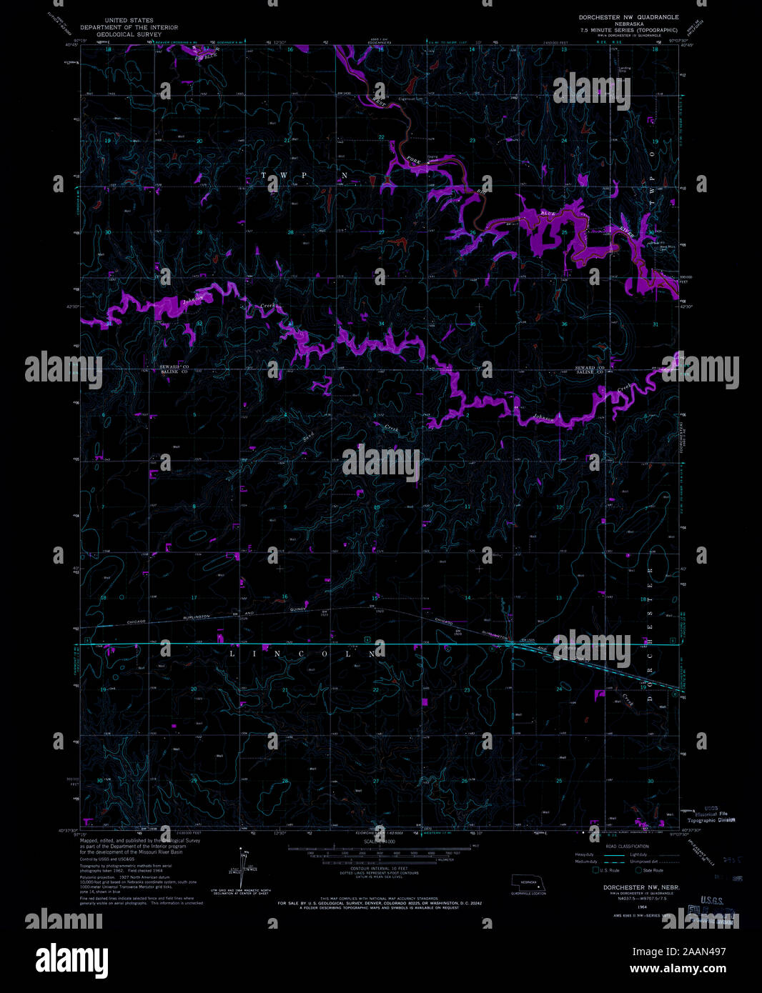 Map of dorchester nebraska hires stock photography and images Alamy