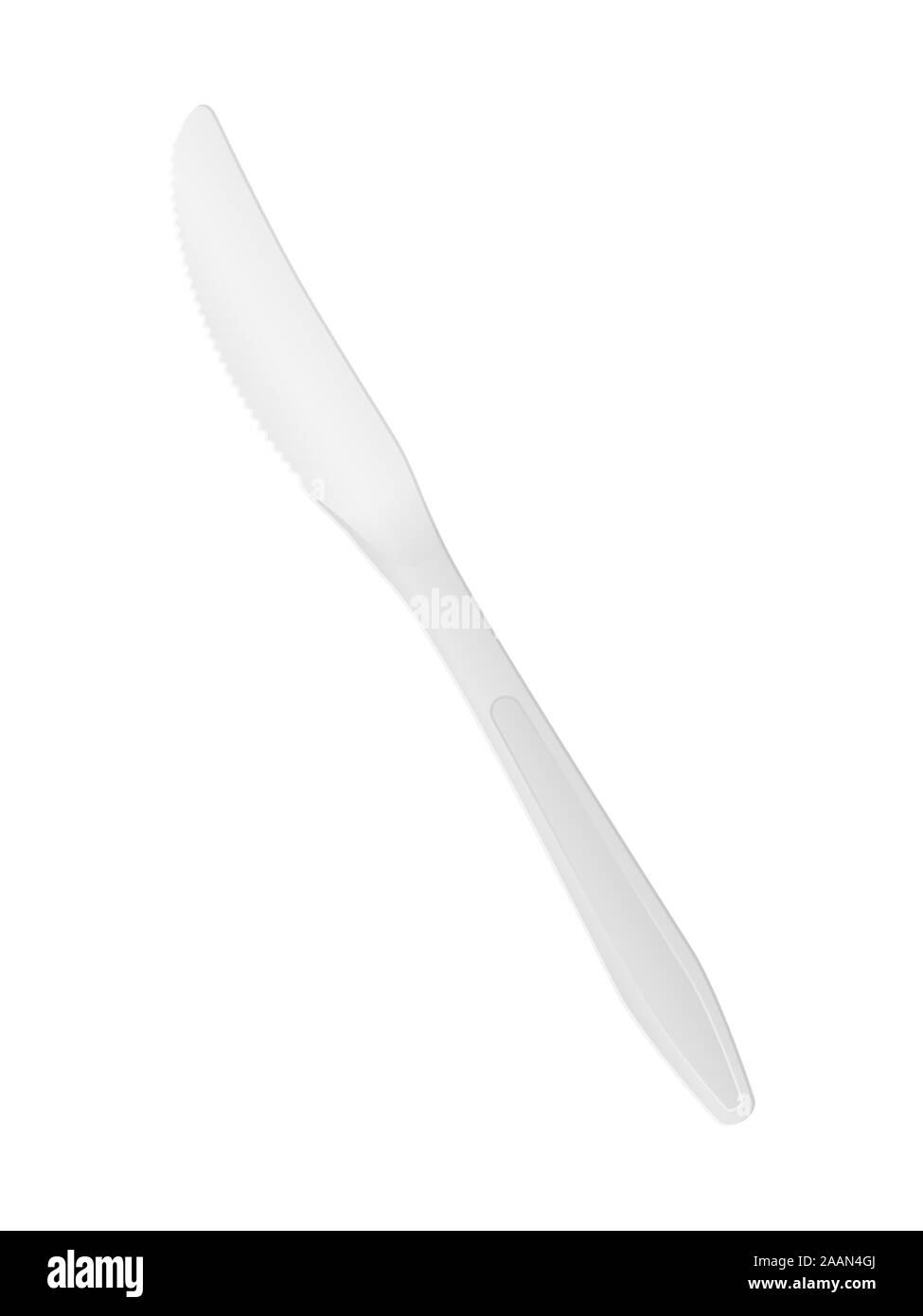 Plastic knife on a white background. Vector illustration Stock Photo Alamy