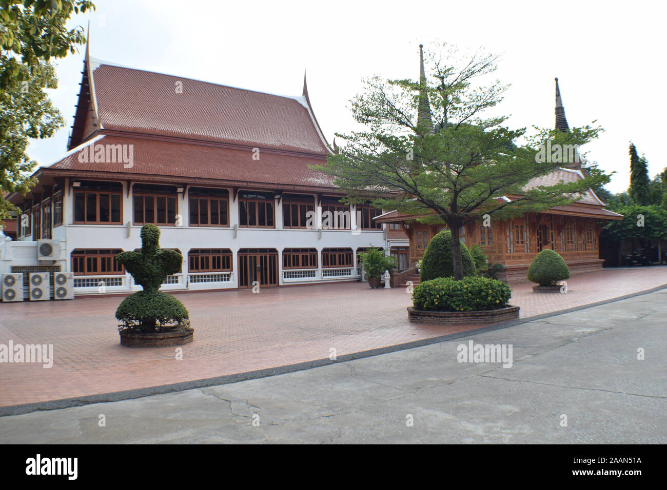 Wat Yai Chai Mongkhon Ayutthaya Stock Photo